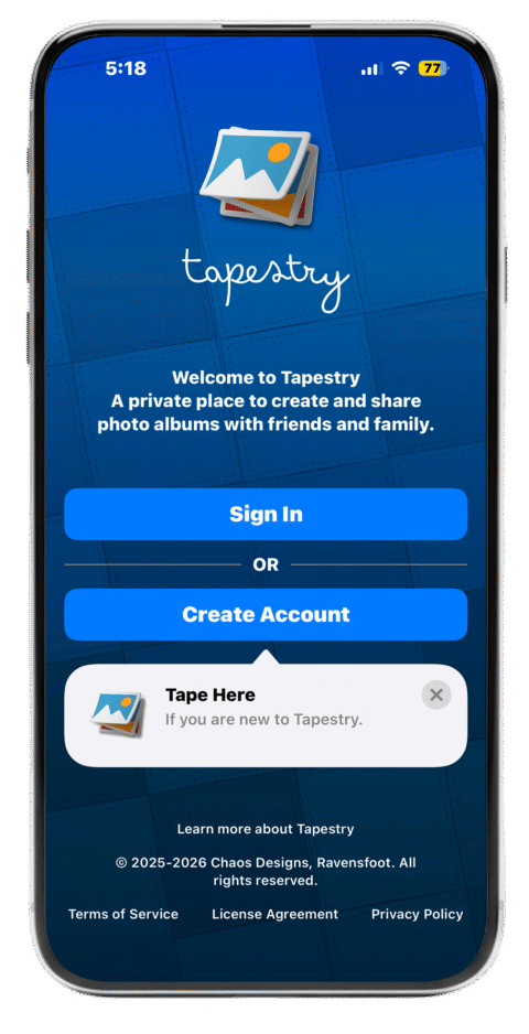 Welcome to Tapestry iOS