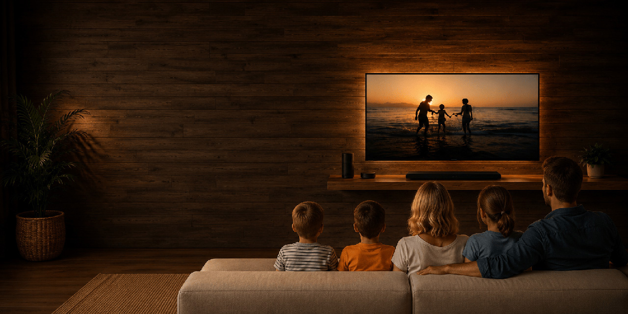 watching shared photo shows on tv